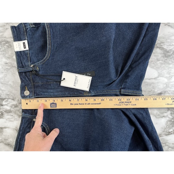 JUDY BLUE NWT High Waist Straight Leg Jeans JB88575 Blue Womens Sz 16 - Picture 14 of 14